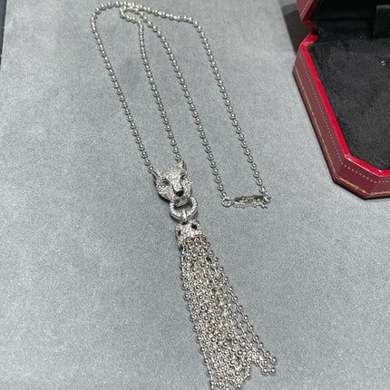 PANTHERE PEDANT DIAMOND NECKLACE