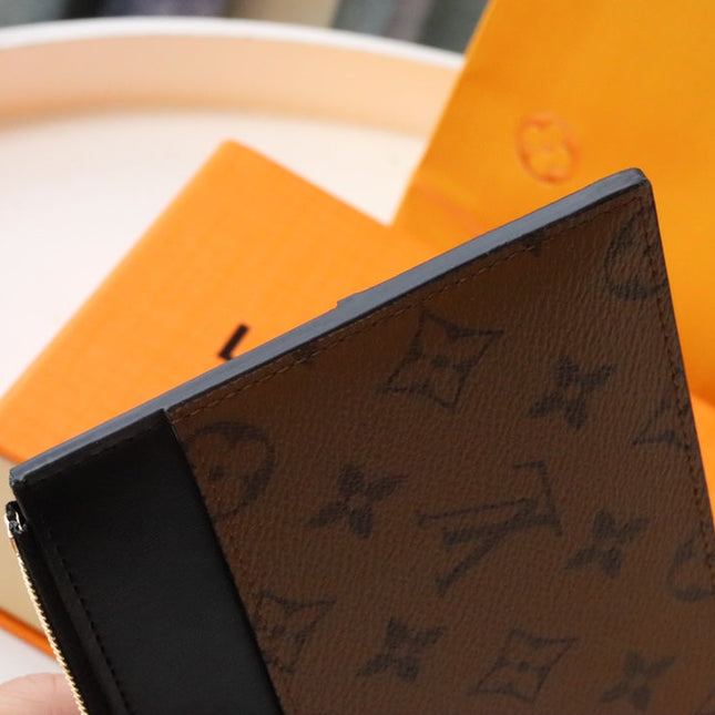 LV SLIM PURSE MONOGRAM REVERSE CANVAS 20CM