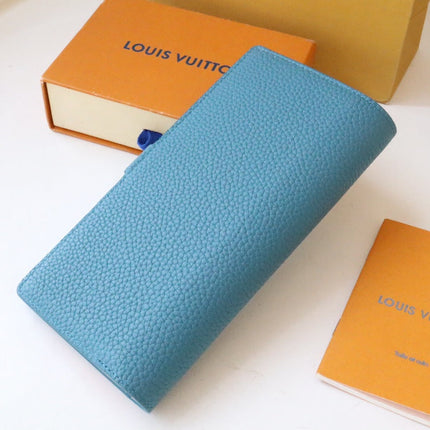 VERTICAL WALLET CAPUCINES CLOUD BLUE