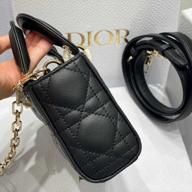 MICRO LADY D-JOY 16.5 BLACK LAMBSKIN