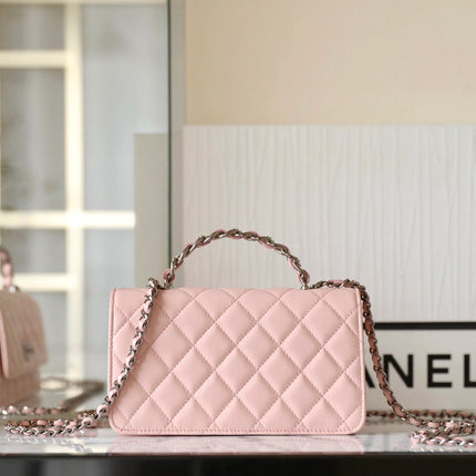 CC WOC 18.5 PINK LAMBSKIN SILVER HARDWARE