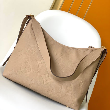 CARRYALL MM 30 BEIGE GRAINED COWHIDE LEATHER