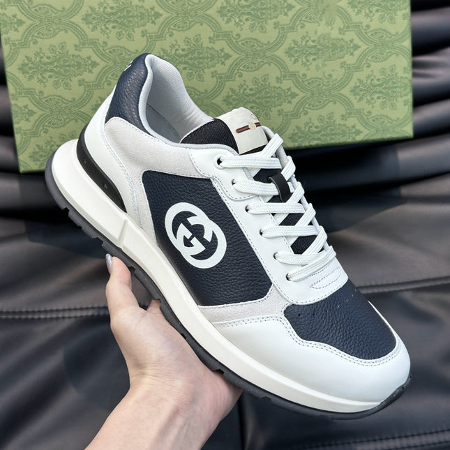 GG TRAINERS BLACK WHITE