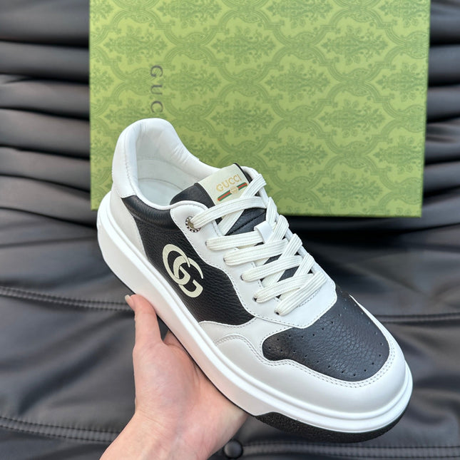 GG SNEAKERS WHITE BLACK LEATHER