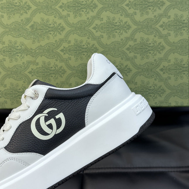 GG SNEAKERS WHITE BLACK LEATHER