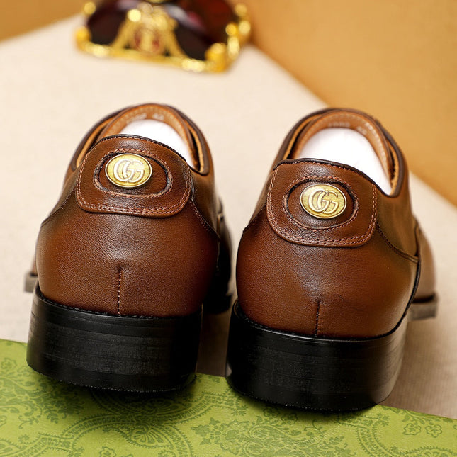 GG MONKSTRAP LEATHER BROWN