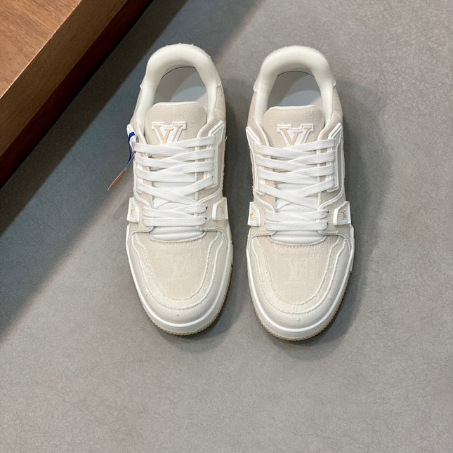 LV TRAINER SNEAKER MONOGRAM BEIGE