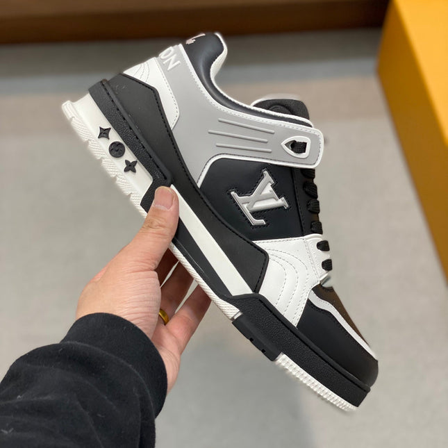 LV TRAINER  BLACK GREY SNEAKER