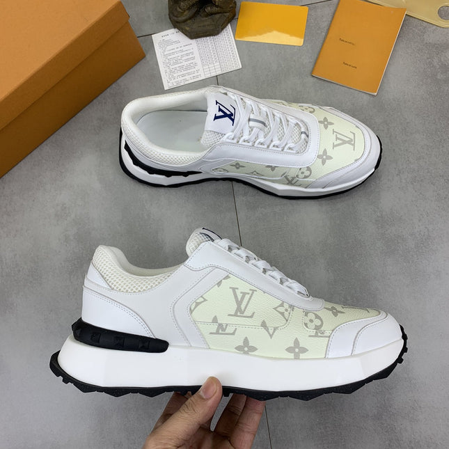 LV MONOGRAM SNEAKER WHITE BEIGE