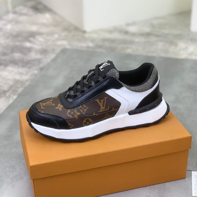 LV MONOGRAM SNEAKER BLACK AND BROWN