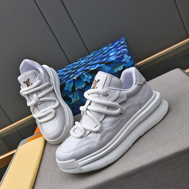 LV SNEAKERS WHITE LACE-UP