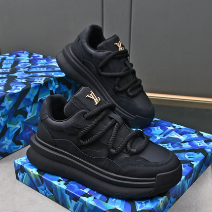 LV SNEAKERS BLACK LACE-UP