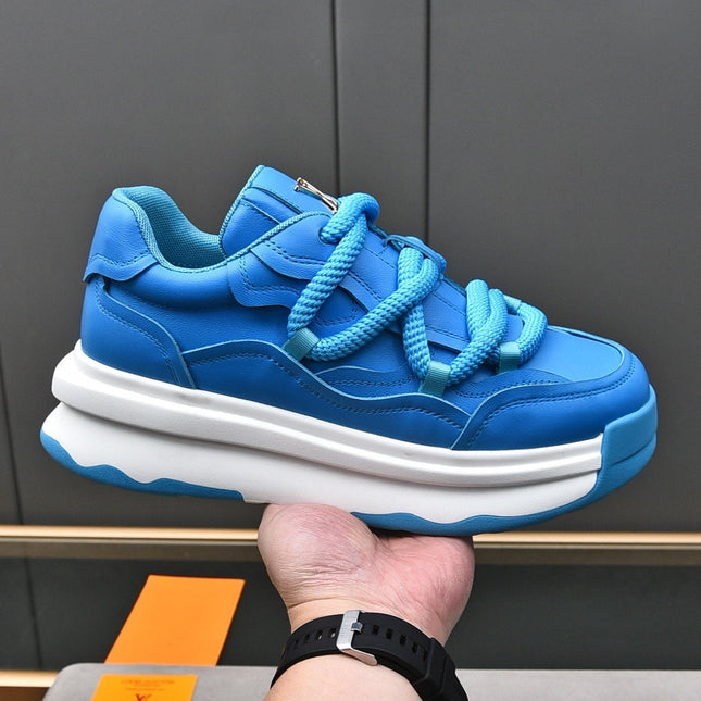 LV SNEAKERS BLUE LACE-UP