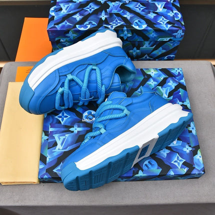 LV SNEAKERS BLUE LACE-UP