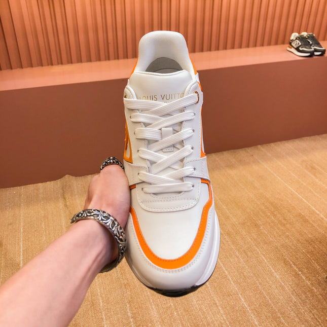 LV RUN AWAY SNEAKER WHITE ORANGE