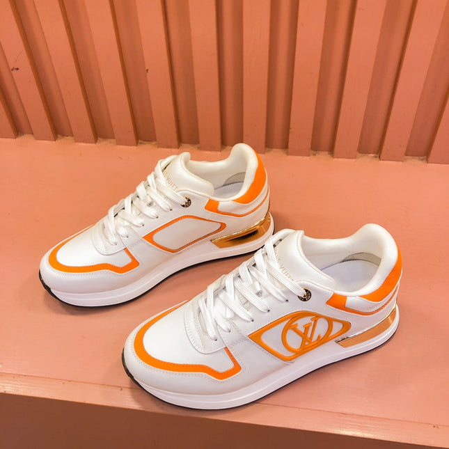 LV RUN AWAY SNEAKER WHITE ORANGE