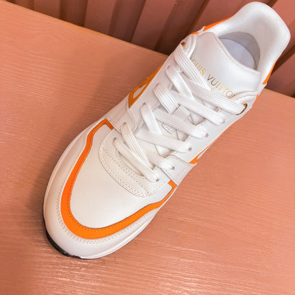 LV RUN AWAY SNEAKER WHITE ORANGE