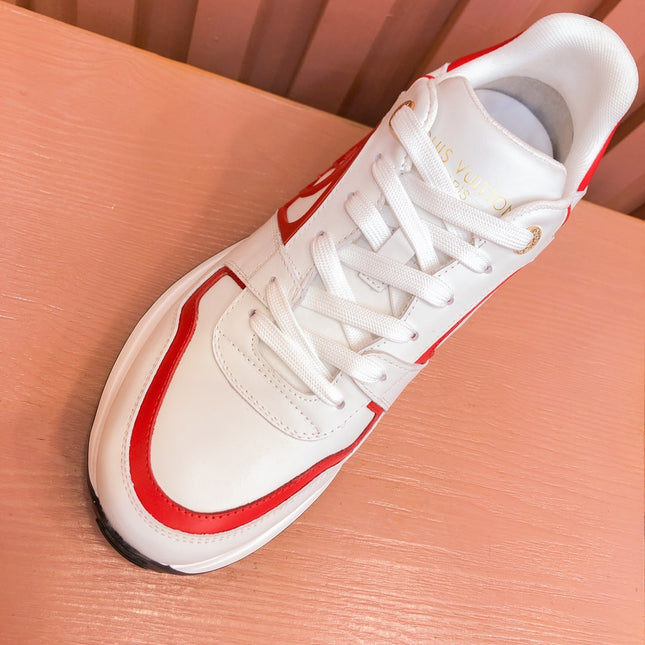 LV RUN AWAY SNEAKER WHITE RED