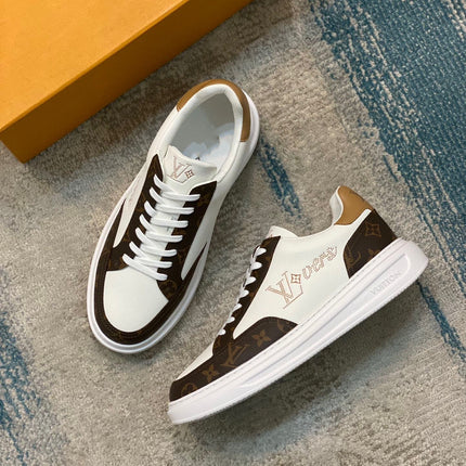 LV BEVERLY SNEAKER WHITE BROWN