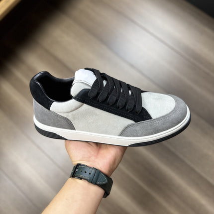 CC TRAINERS CALFSKIN WHITE GREY