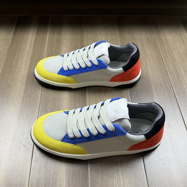 CC TRAINERS CALFSKIN BLUE YELLOW