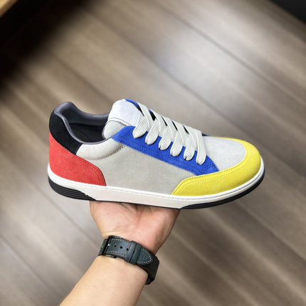 CC TRAINERS CALFSKIN BLUE YELLOW