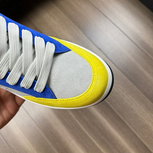 CC TRAINERS CALFSKIN BLUE YELLOW