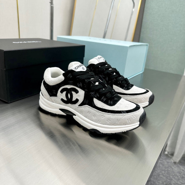 CC SNEAKER TRAINER BLACK WHITE