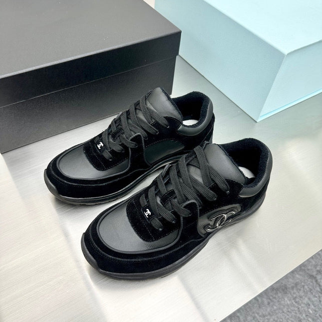 CC LOW TOP TRAINER BLACK GREY SNEAKERS