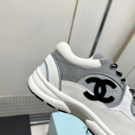 CC LOW TOP TRAINER WHITE GREY SNEAKERS