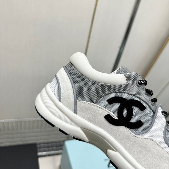 CC LOW TOP TRAINER WHITE GREY SNEAKERS