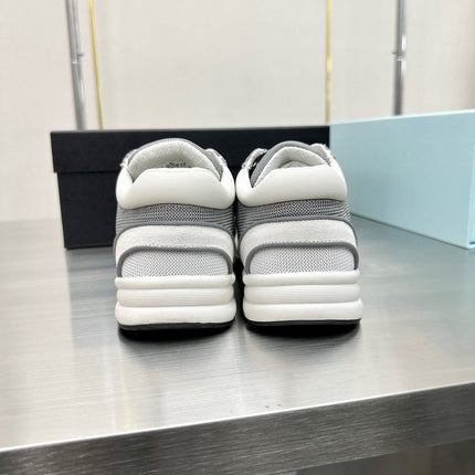 CC LOW TOP TRAINER WHITE GREY SNEAKERS