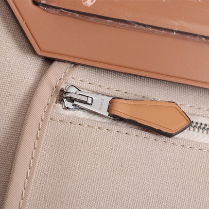 HM HERBAG ZIP 31 APRICOT AND COPPER CANVAS