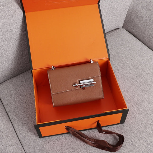 HM VERROU MINI BAG 17 RUSSET CALFSKIN