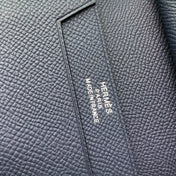 BEARN COMPACT WALLET 12 IN PRUSSIAN BLUE EPSOM LEATHER