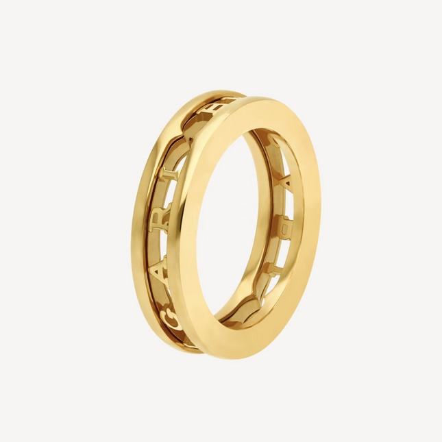 ZERO 1 ONE-BAND WITH OPENWORK LOGO SPIRAL RING