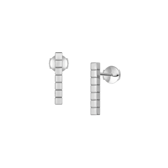 ICE CUBE SILVER EARRINGS