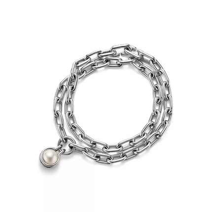 FRESHWATER PEARL SILVER BRACELET