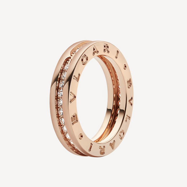 ZERO 1 ONE-BAND PAVED DIAMONDS ON THE SPIRAL RING