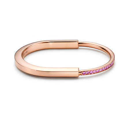 LOCK BRACELET ROSE DIAMOND PINK GOLD