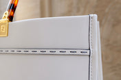 Fend Sunshine Large Bag 40.5 White Leather