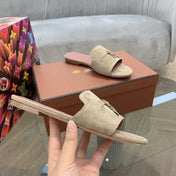 Summer Charms Sandals in Beige Suede Pink Lambskin