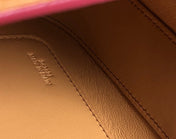 LOE GOYA BAG 18 IN CHERRY RED SILK CALFSKIN