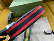 GG ATTACHE 23 SMALL SHOULDER BAG BLACK CALFSKIN