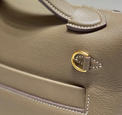 MINI 24/24 21CM IN TOGO ETOUPE EVERCOLOR CALFSKIN GOLD KELLY BUCKLE