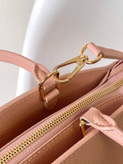 PETIT PALAIS PM MEDIUM SHOULDER BAG 29 IN PINK EMBOSSED COWHIDE GOLD-TONE HARDWARE