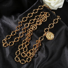 CHANEL 25S CHAIN BELT IN GOLD METAL 615891