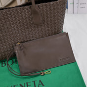 Large Cabat 45cm Chocolate Lambskin Ghw