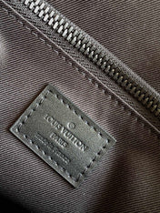 LV 25S S LOCK MESSENGER BAG 21 IN BLACK FULL EMBOSSED TAURILLON CALFSKIN