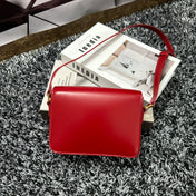 TRIOMPHE TEEN 18 CHERRY RED COWHIDE LEATHER